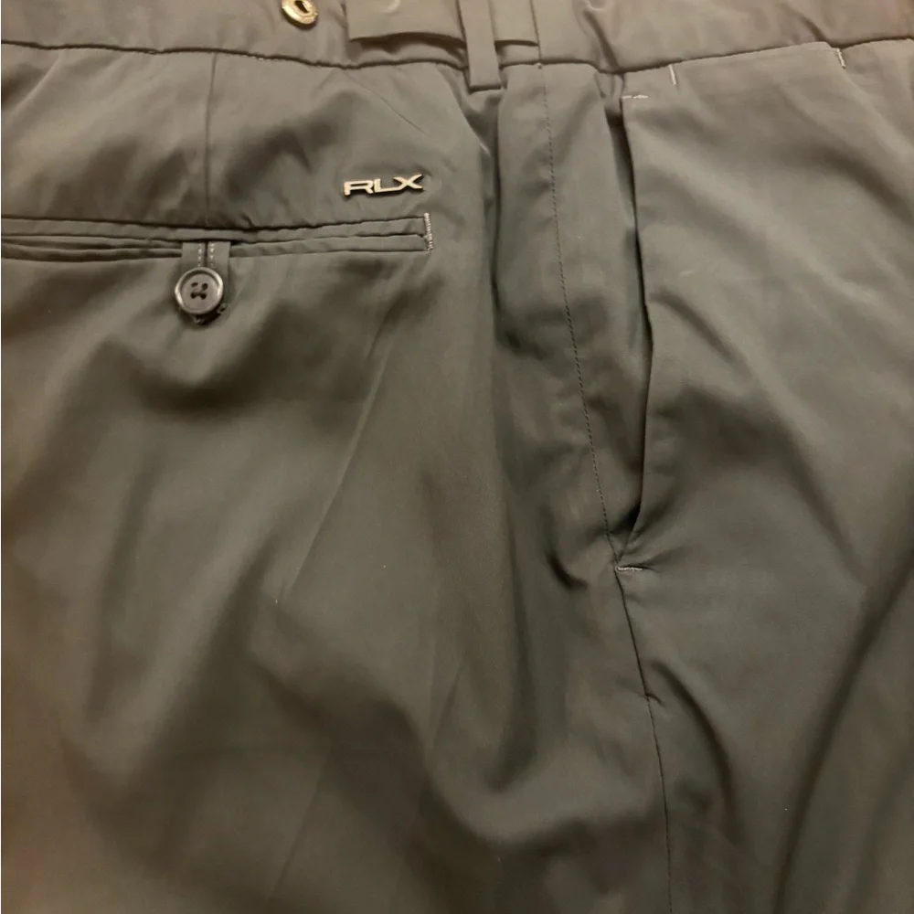 RLX black performance Pants with Subtle Logo. 34-32
